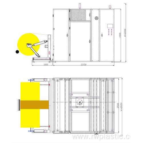 Automatic container bag cutting machine